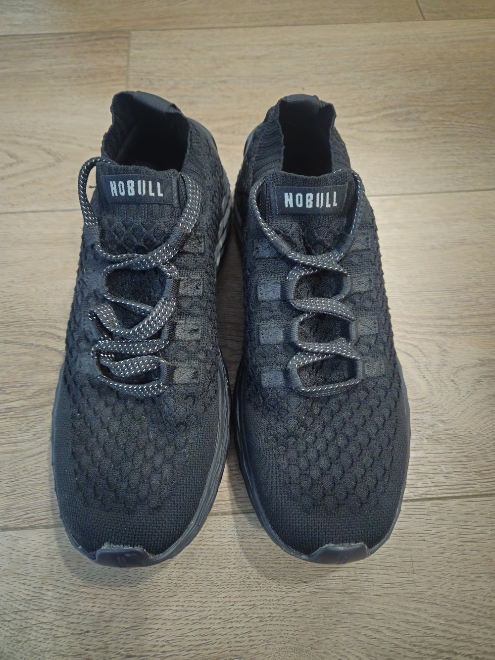 NOBULL Black Diamond Knit Runners Lace Up Low Top Athletic Shoes (Unisex)
